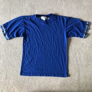 4/$25 Vintage Resolute Bay Royal Blue Tee Plaid